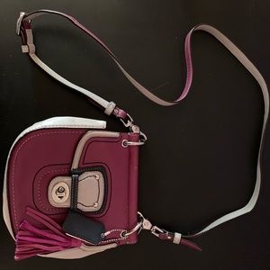 Coach Magenta and Light grey Crossbody bag